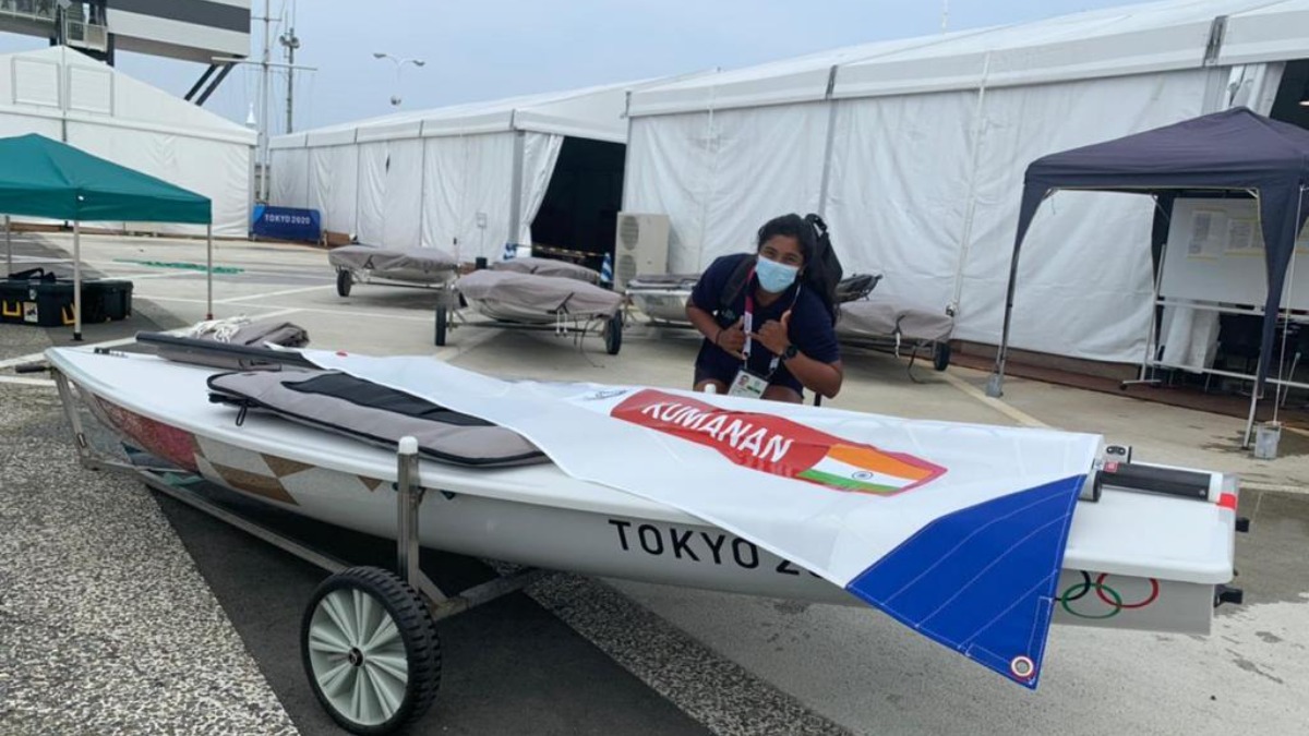 Sailing: Nethra Kumanan and Vishnu Sarvanan's boats arrive in Tokyo for Olympics