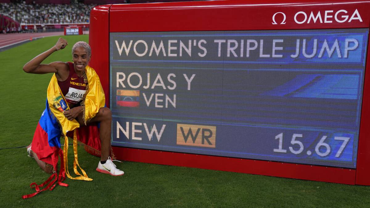 Yulimar Rojas sets world record to win Olympic women's triple jump