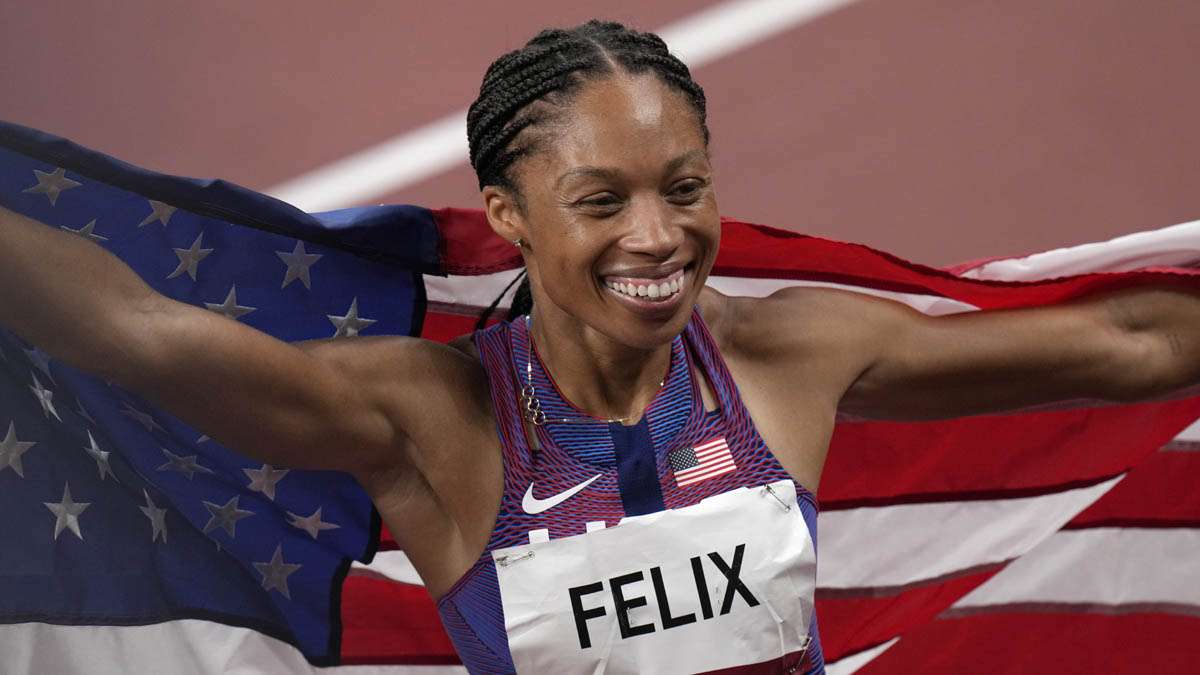 Allyson Felix Sets A Record Wins Bronze For 10th Olympic Medal Other News India Tv 