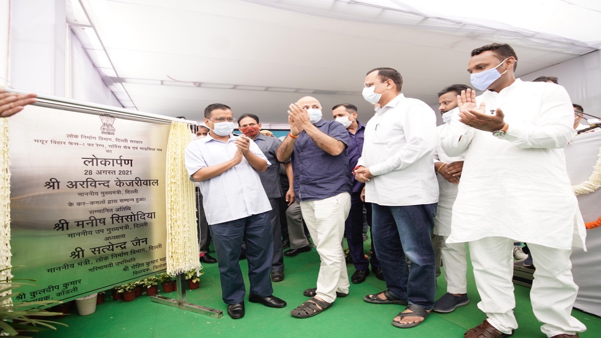 Delhi: CM Kejriwal inaugurates cloverleaf on Mayur Vihar Phase-I flyover