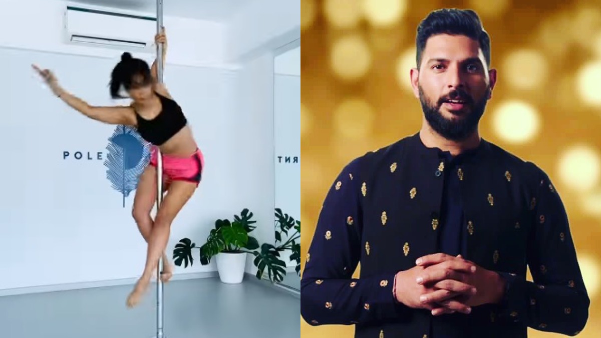 Kim Sharma shows off her pole-dancing skills, gets trolled by ex-boyfriend Yuvraj Singh instead | VIDEO