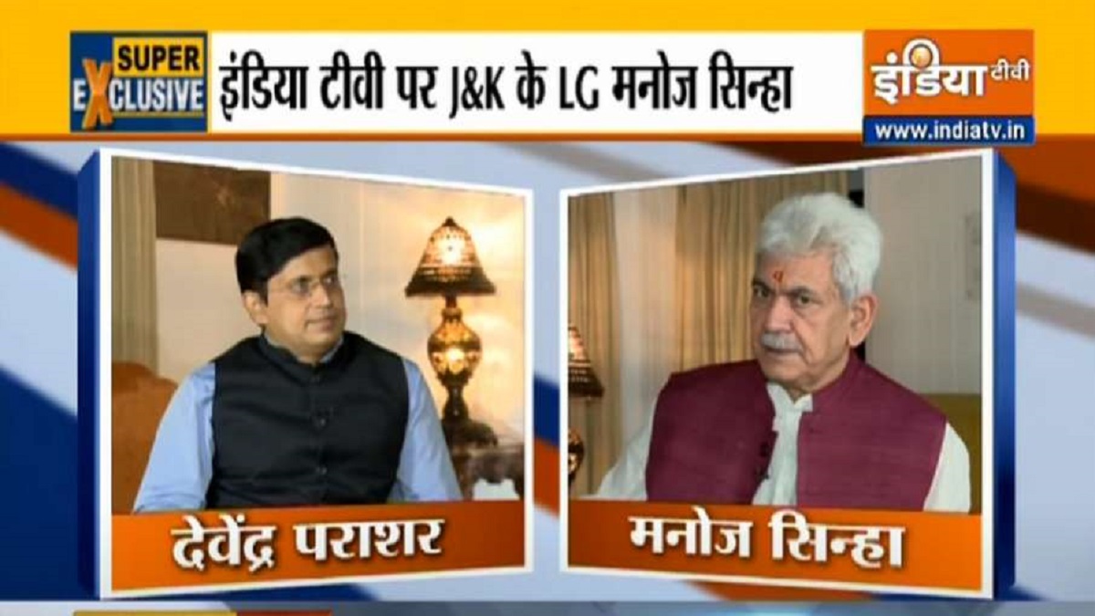 Change is visible in J&K: L-G Manoj Sinha on 2nd anniversary of abrogation of Article 370 | Exclusive