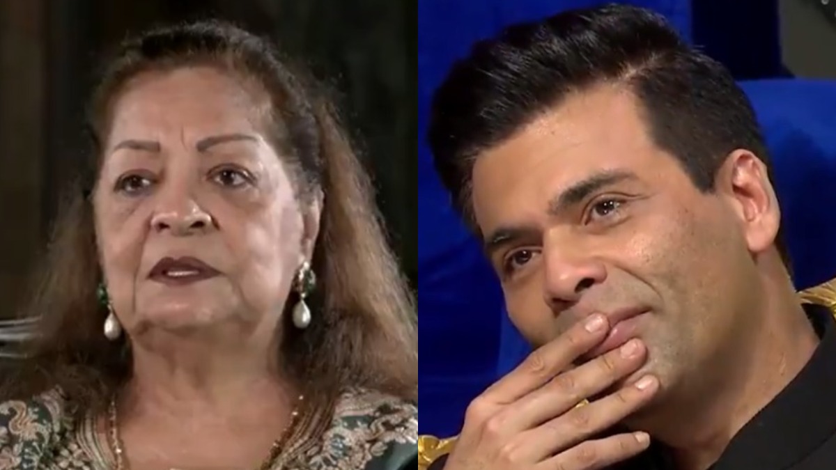 Karan Johar gets teary-eyed on Indian Idol 12 after receiving heartfelt message from mom Hiroo Johar