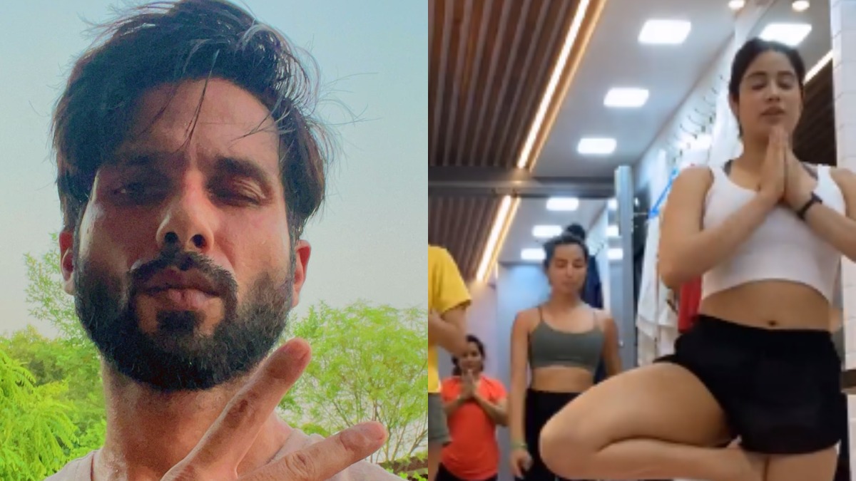 Shahid Kapoor Janhvi Kapoor Share A Glimpse Of Their Thursday Workout Sessions India Tv