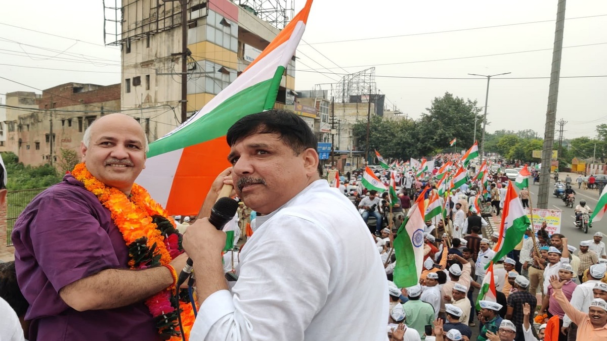 Tiranga Yatra Sisodia Sanjay Singh AAP booked UP police covid norms latest india news updates – India TV