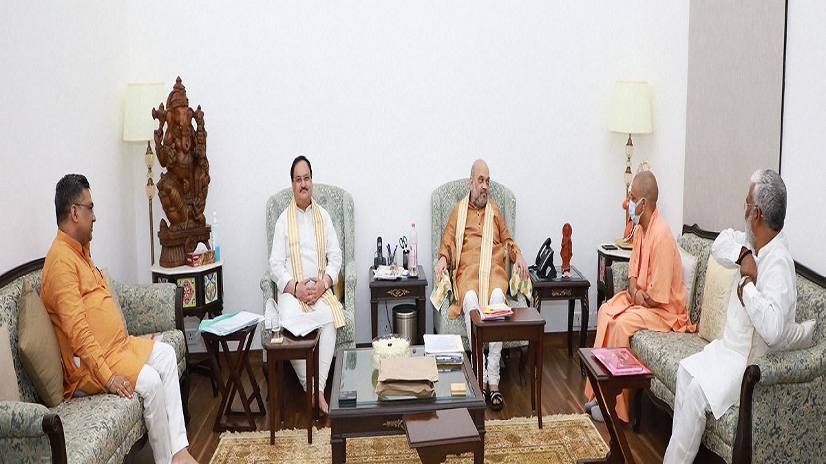 UP Assembly elections 2022: Amit Shah meets Nadda, Yogi Adityanath in Delhi