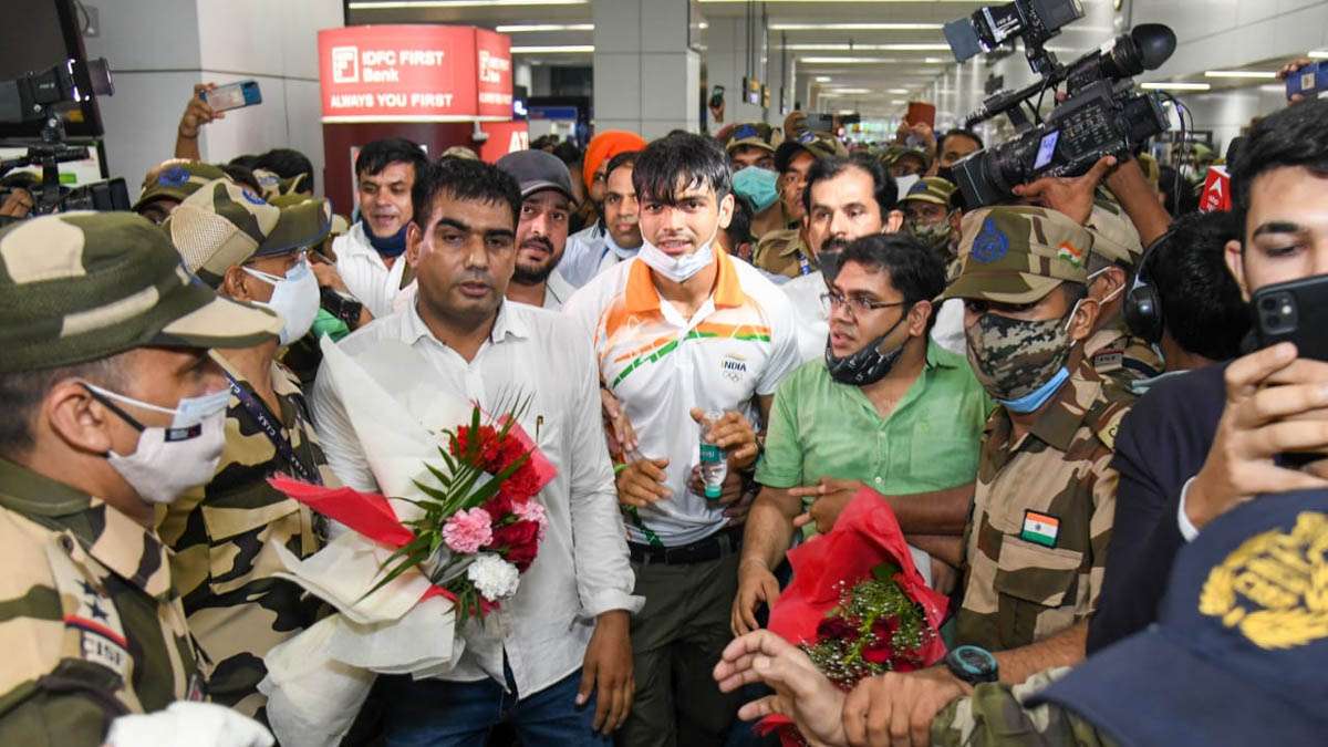 Indian Olympic contingent returns from Tokyo amid rousing reception