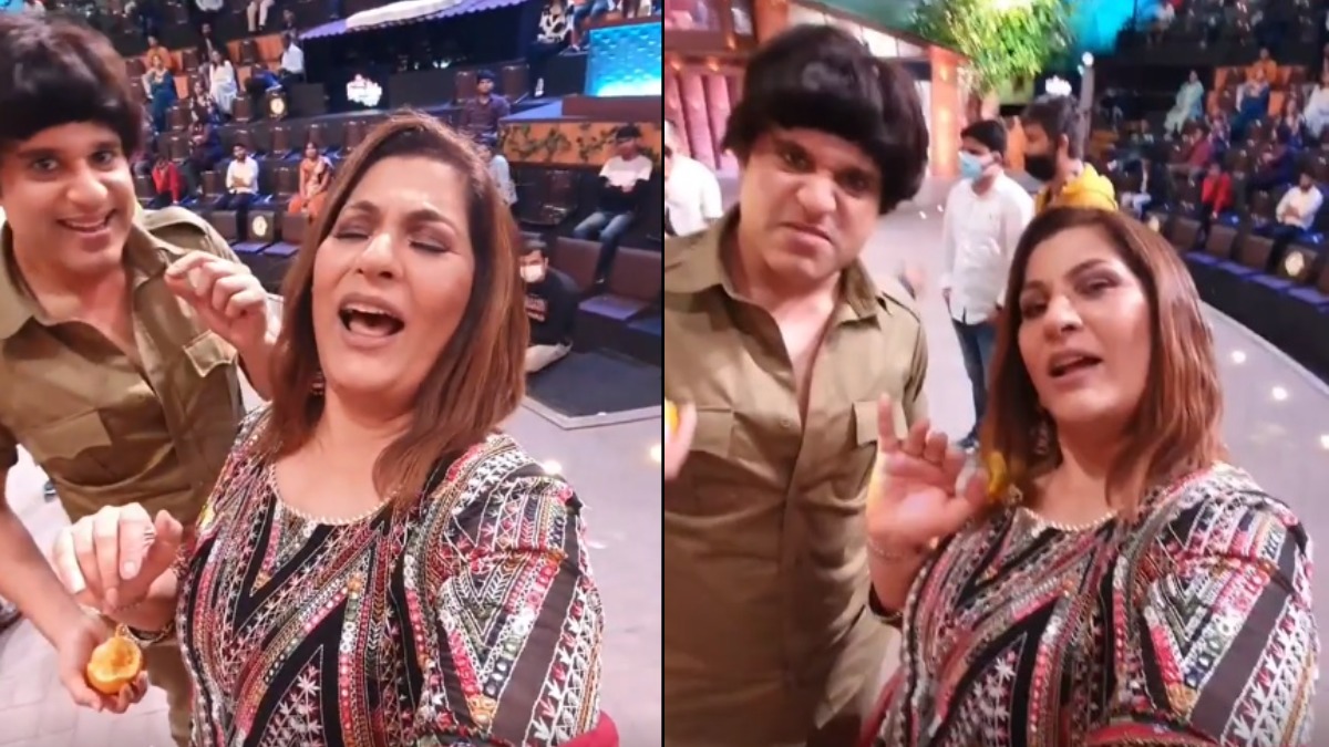 1200px x 675px - The Kapil Sharma Show Krushna Abhishek makes fun of Archana Puran Singh  outfit video says 1700 rupaye ki hai | Tv News â€“ India TV