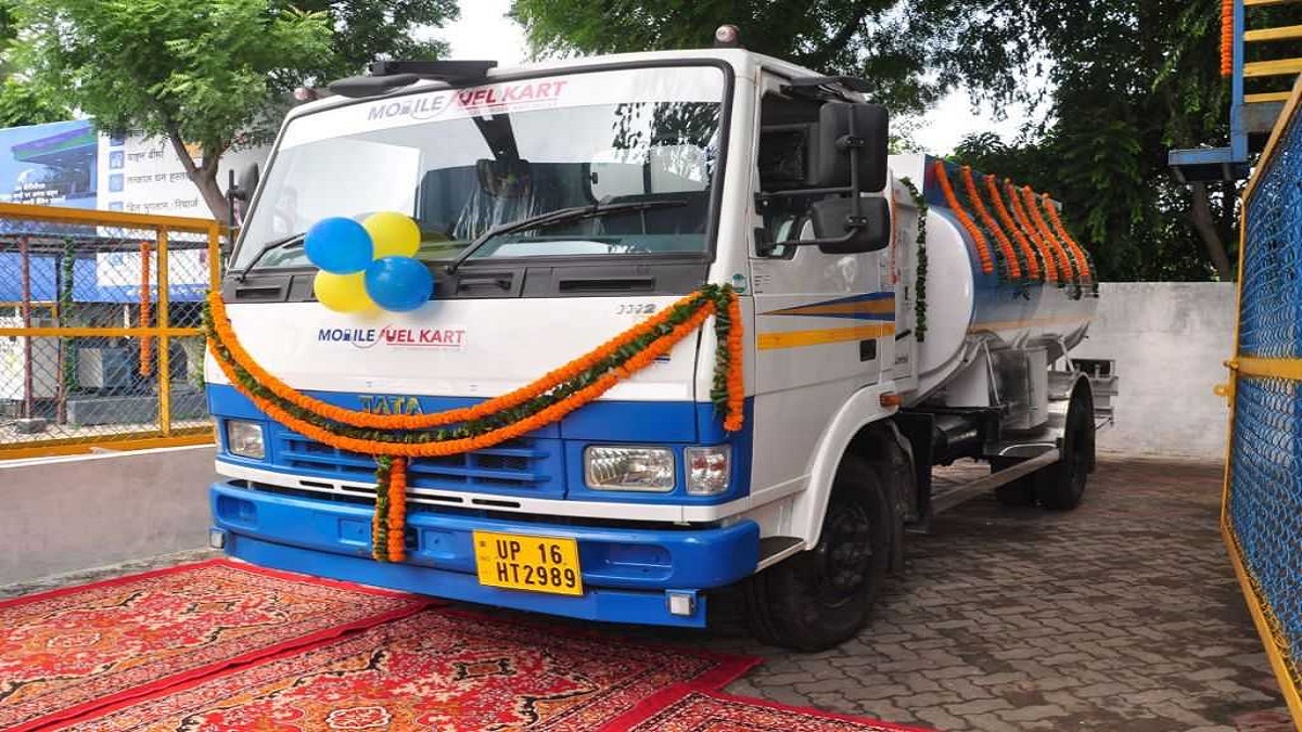 BPCL partners M Fuel Kart door step delivery of petrol diesel Delhi NCR