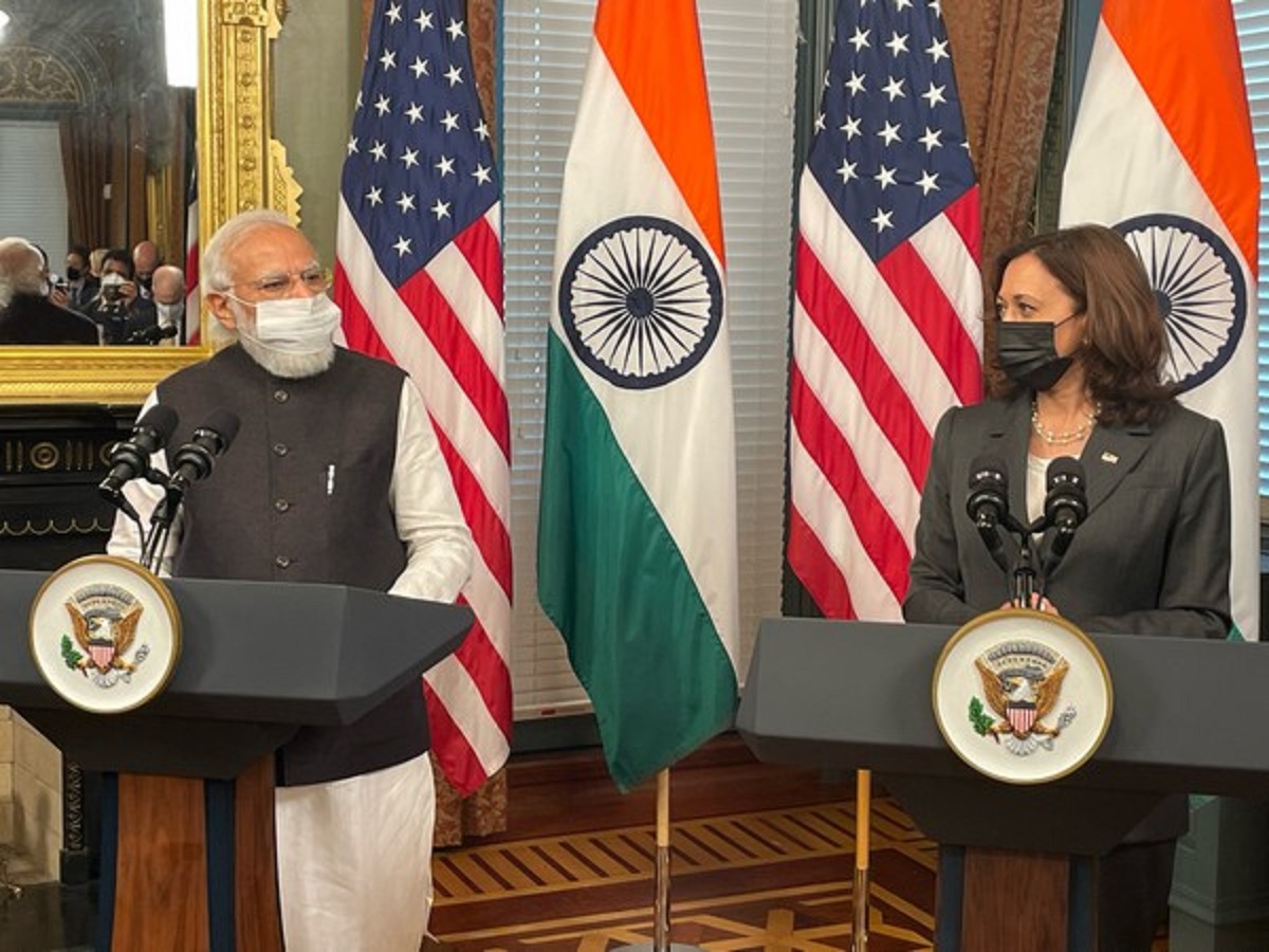 Modi-Harris meet: Vice President suo moto refers to Pak's role in terrorism; says terror groups working there