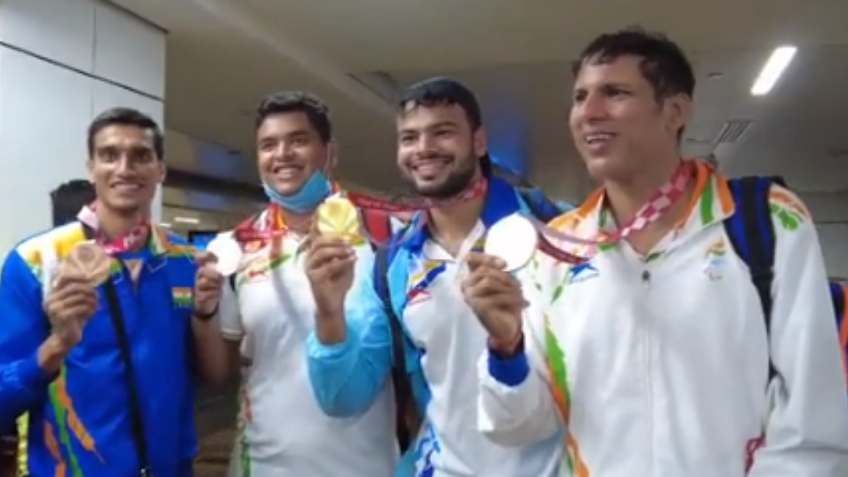 Indian Paralympic medallists return home to tumultuous welcome – India TV