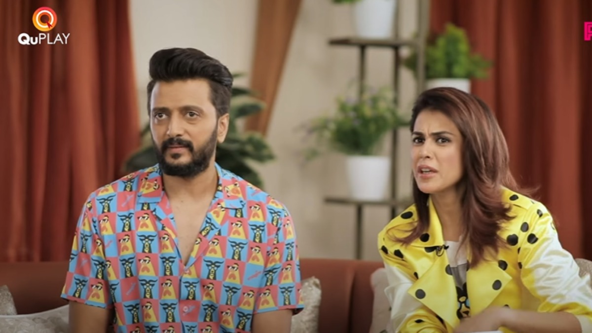 Riteish Deshmukh takes a stand for wife Genelia D’Souza after troll calls her 'vulgar aunty' | VIDEO