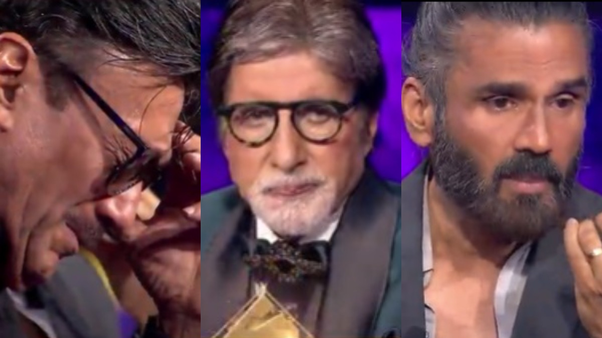 KBC 13: Amitabh Bachchan moved to tears after Suniel Shetty opened up about Jackie Shroff's mother's death