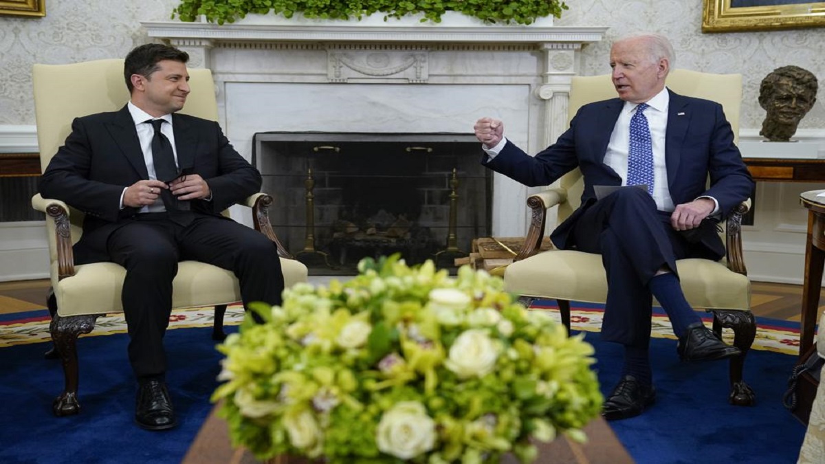 Joe Biden meets Ukrainian president over security issues, ties in long-sought Oval Office visit