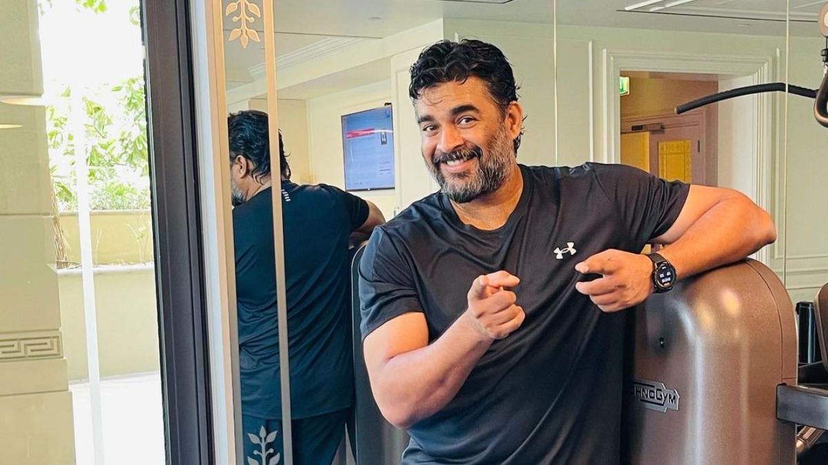 R Madhavan sweats it out in the gym