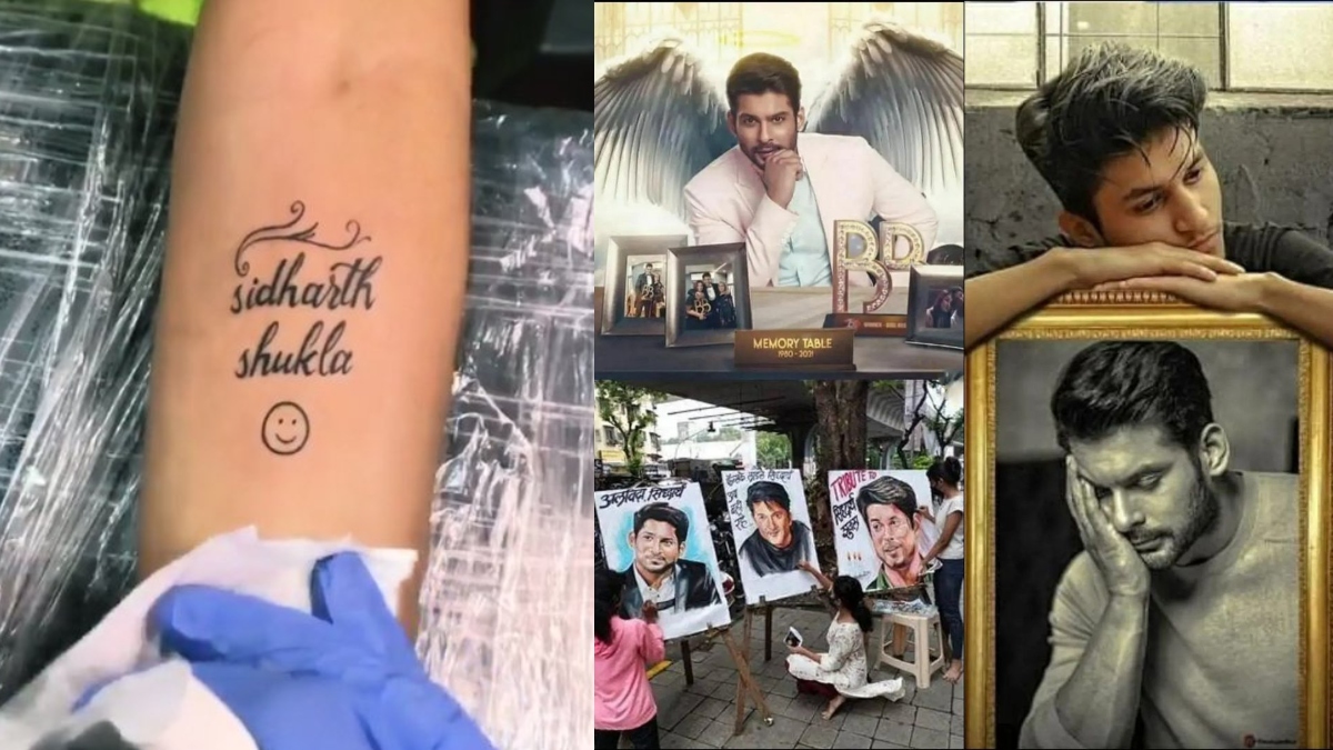 Sidharth Shukla' tattoos to portraits, here's how fans paid heartfelt  tribute to their favourite actor | Trending News – India TV