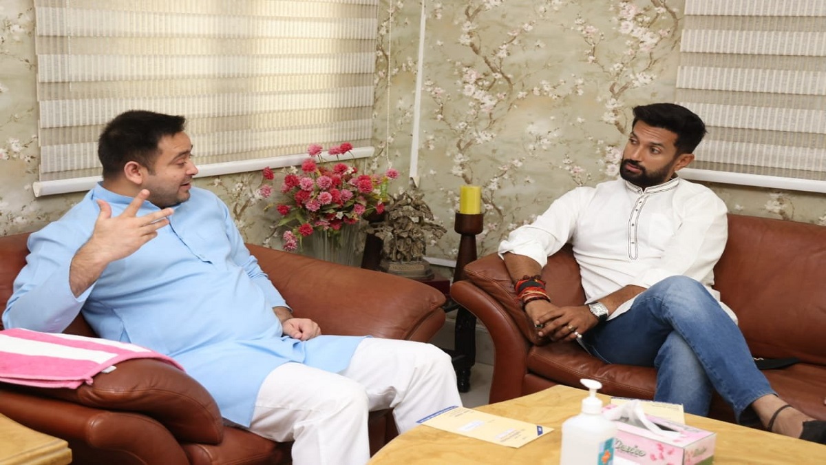 Bihar politics: Chirag Paswan meets Tejashwi Yadav in Patna