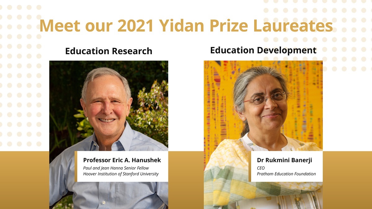 Mumbai, US academicians win 2021 Yidan Prize for Education Research