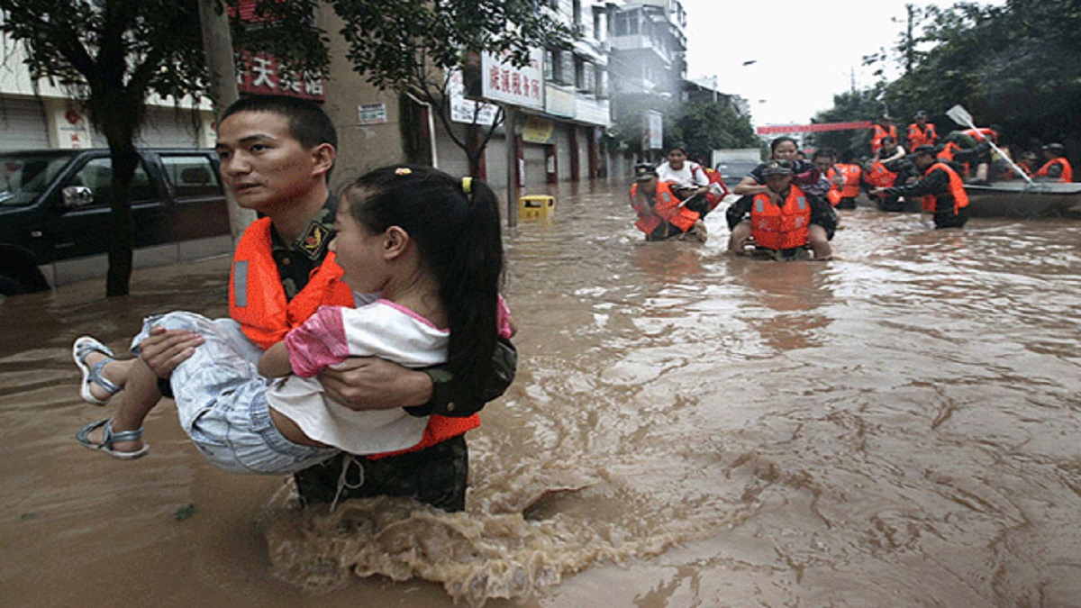China flood 5 killed one lakh evacuated latest updates | India News – India TV