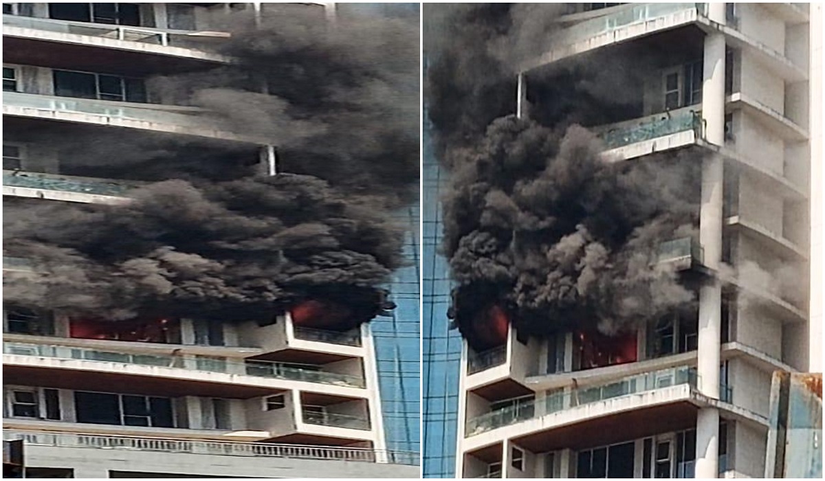 Mumbai: Massive fire at 60-storey Avighna Park residential building in Parel, 1 dead