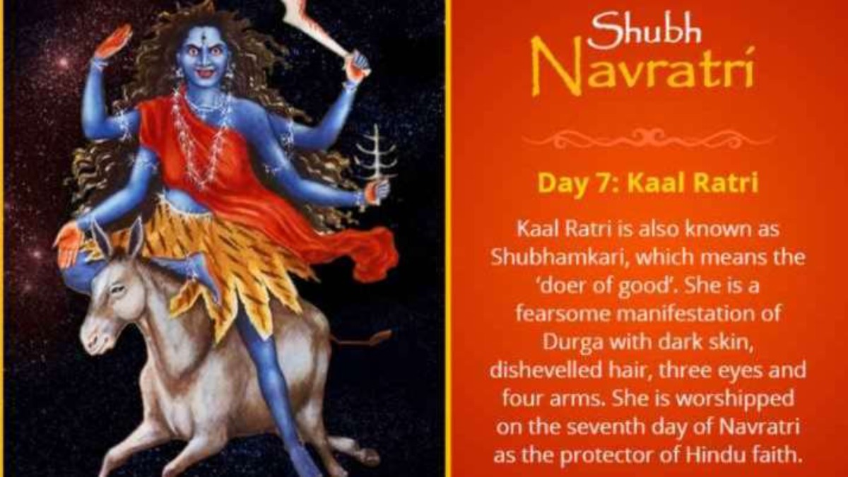 Navratri 2021 Day 7 Worship Maa Kaalratri On Durga Saptami Know