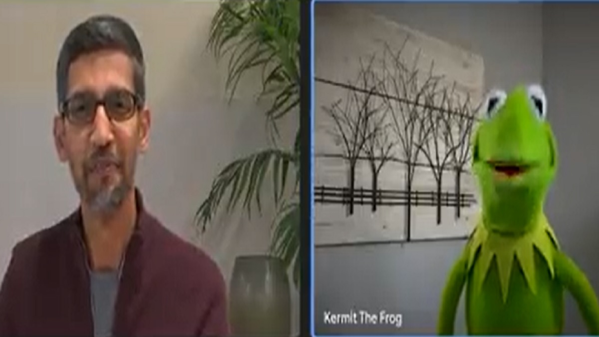 'Can't believe I'm talking to Google's CEO and he is on mute': Kermit The Frog roasts Sundar Pichai | WATCH