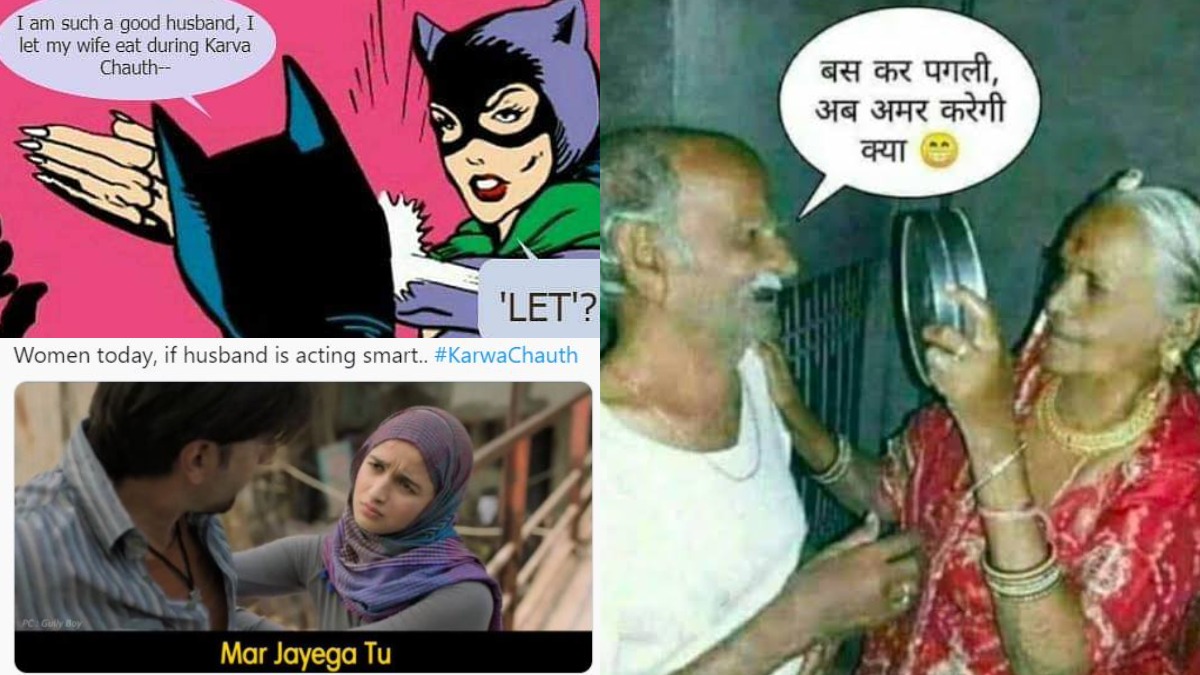 Karwa Chauth 2021: Netizens celebrate festival with funny memes and  rib-tickling jokes | Offbeat News – India TV