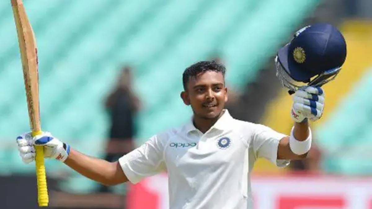 On this day in 2018, Prithvi Shaw slammed century on Test debut against