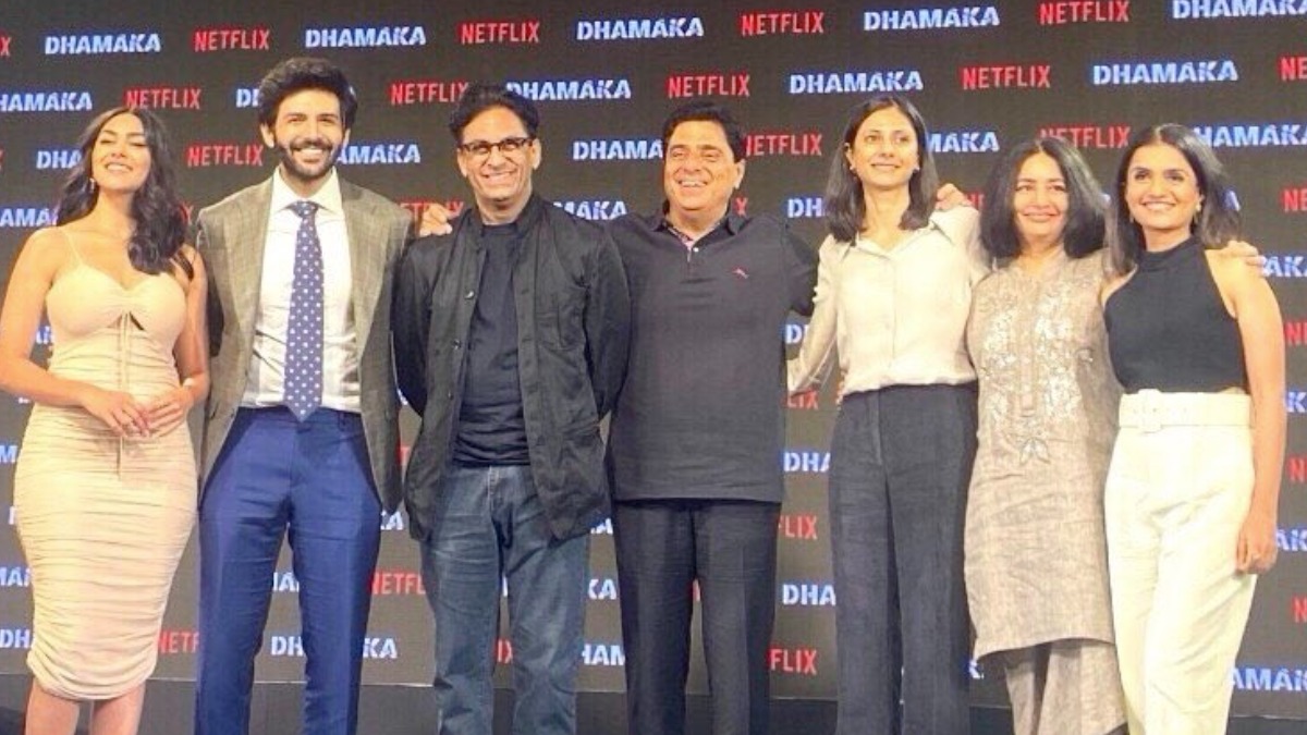 Kartik Aaryan turns 'Dhamaka' trailer launch into an immersive experience