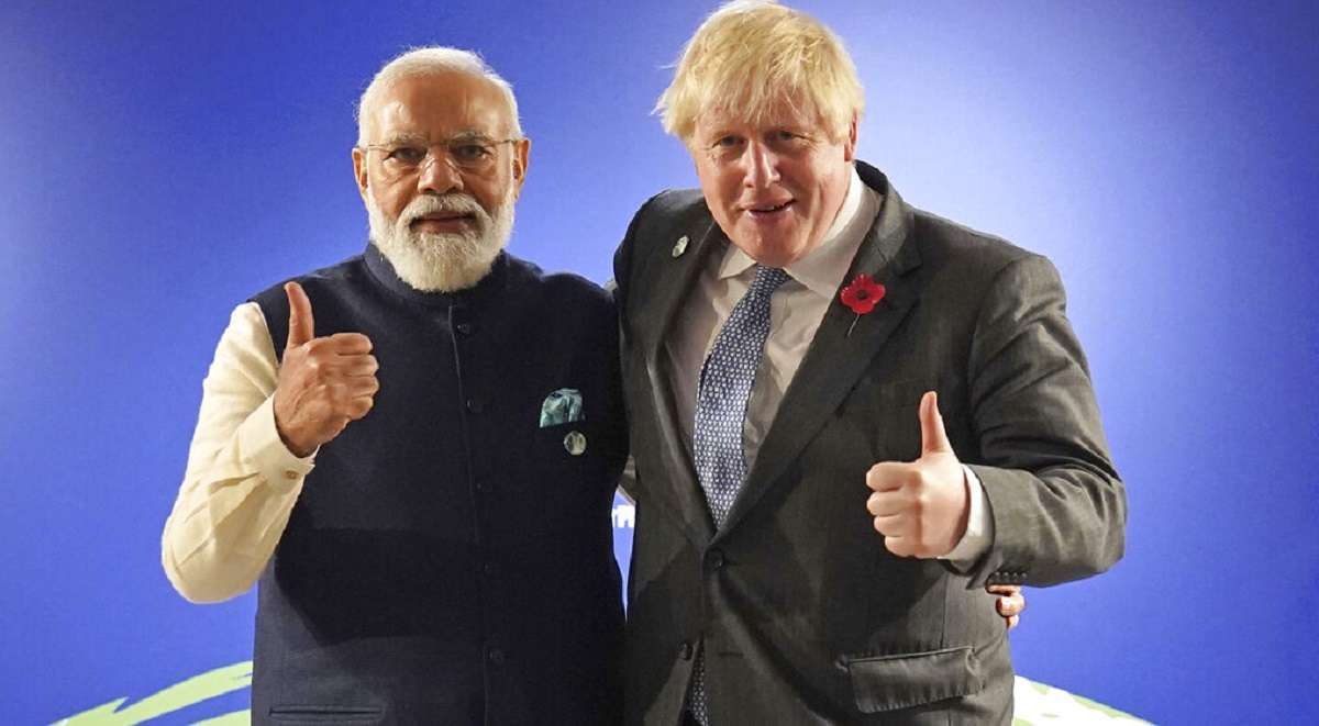 PM Modi holds bilateral talks with UK PM Boris Johnson on sidelines of COP26; discusses climate action