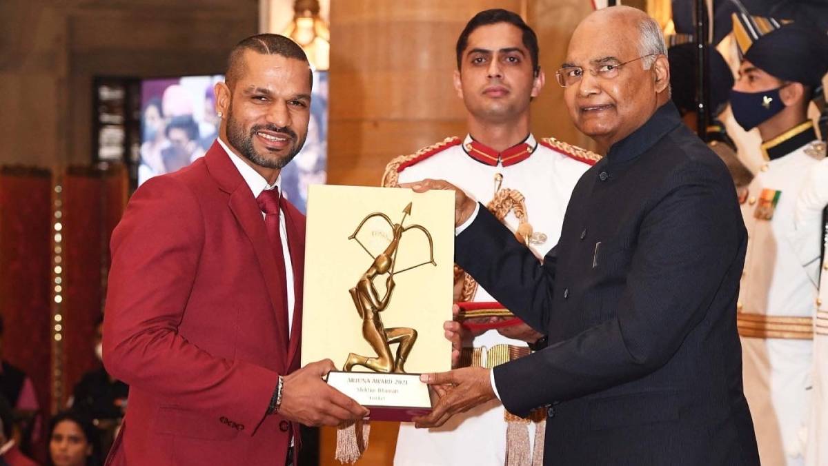 Great honour to receive Arjuna Award, says Shikhar Dhawan