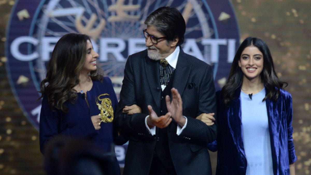 3 Generations in 1 frame! Shweta, Navya Nanda grace Amitabh Bachchan's Kaun Banega Crorepati 13