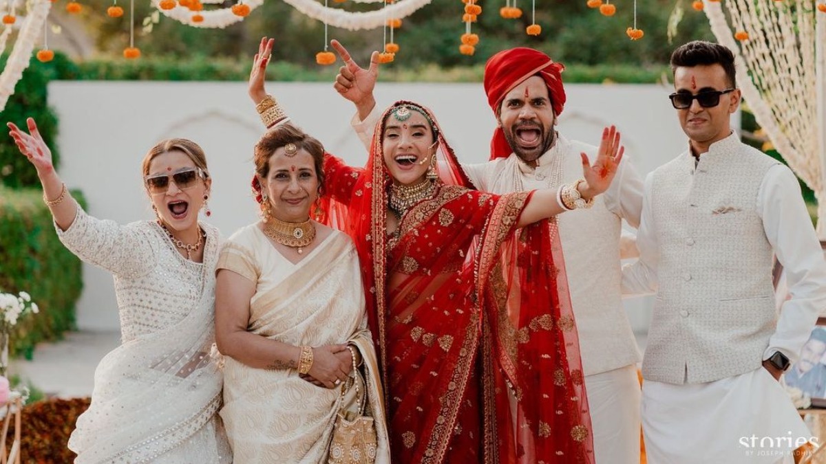 Patralekhaa's sister Parnalekha welcomes brother-in-law Rajkummar Rao to family with joyous wedding pic