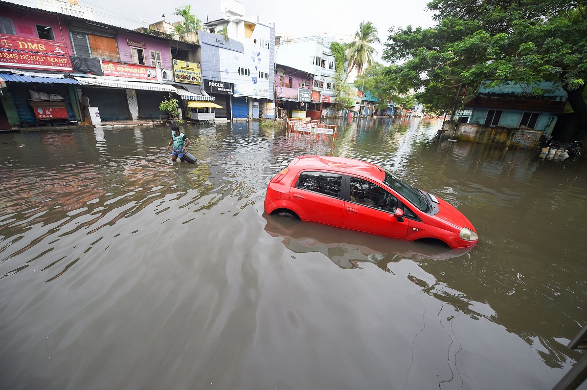 Chennai grapples with traffic diversions as roads, subways brim with rain water