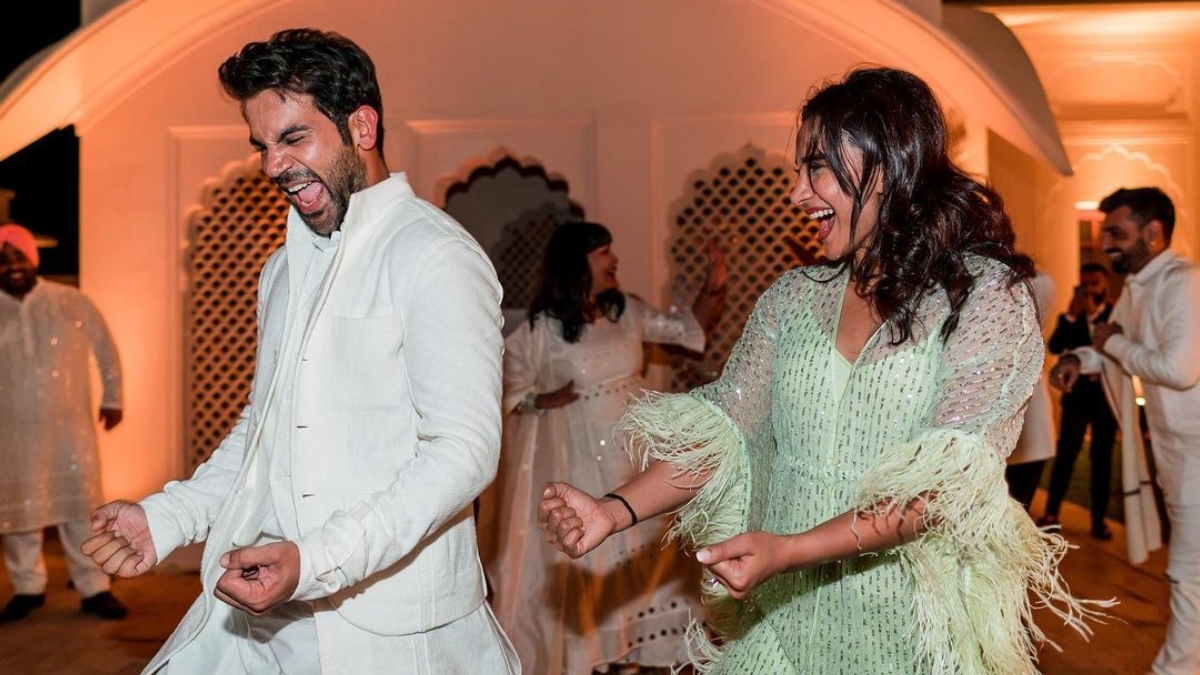 Rajkummar Rao, Patralekhaa dance like there's no tomorrow, see new wedding pics here