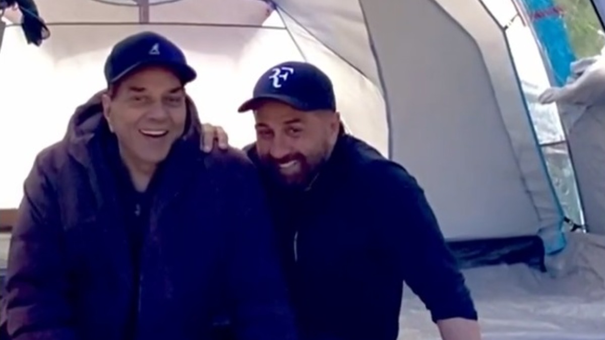 Dharmendra, Sunny Deol enjoy camping in this new video, fans call them father-son goals