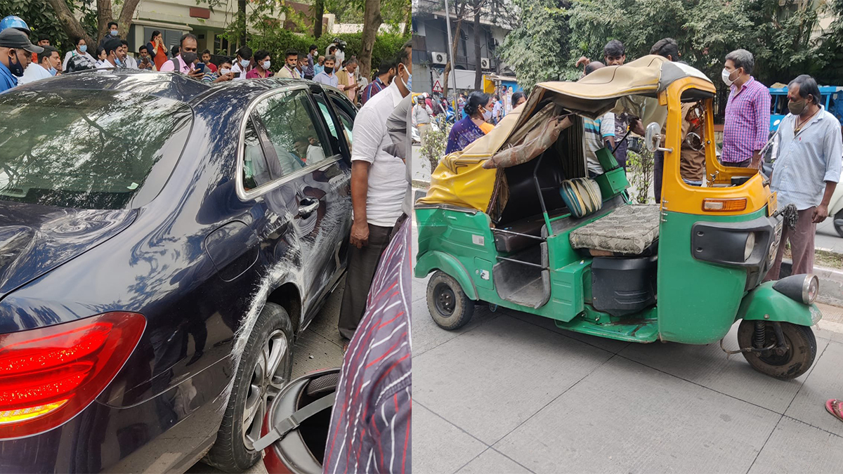 Bengaluru: 1 killed, seven injured as speeding Mercedes crashes into several vehicles