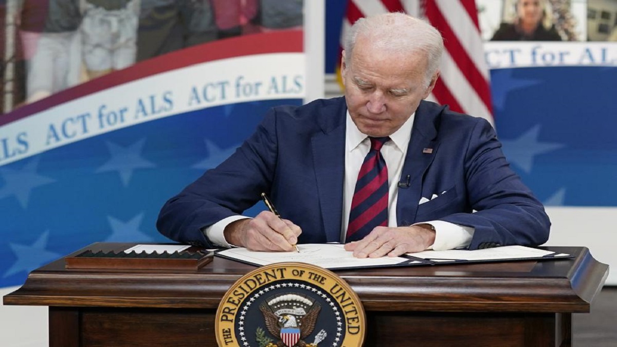 US President Joe Biden signs bills on forced labor in China