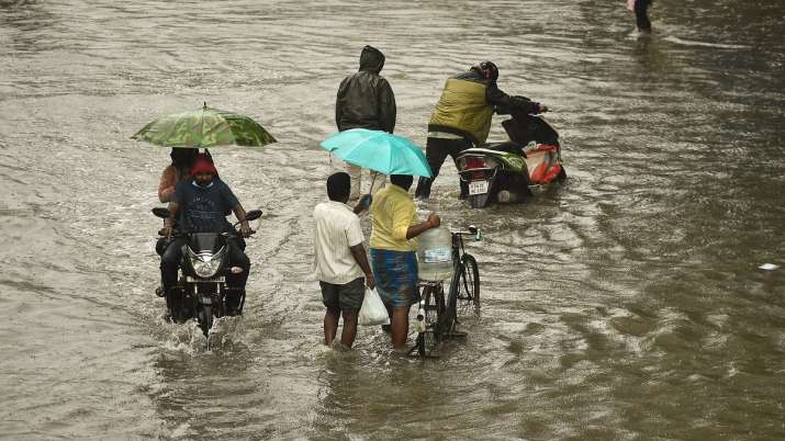 Rainfall in Tamil Nadu causes waterlogging in Chennai.