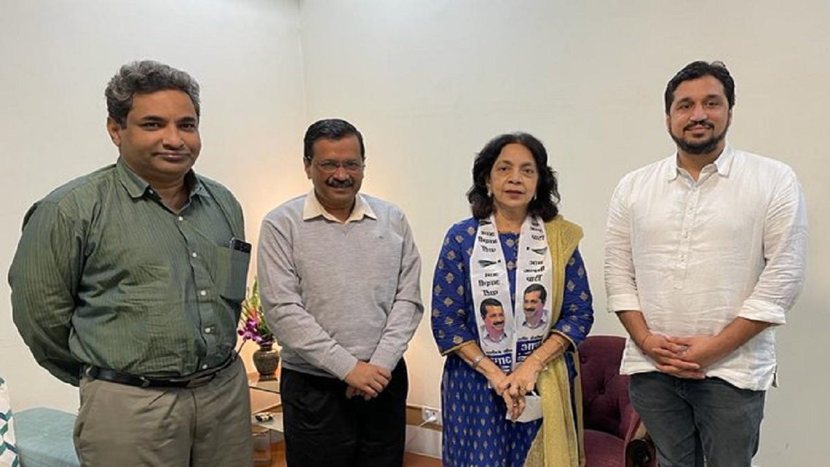 Goa BJP leader Alina Saldanha MLA from Cortalim joins AAP assembly ...