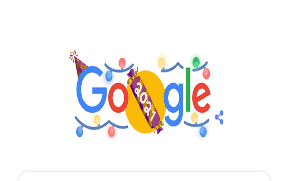 Here comes Google Doodle with New Year’s Eve 2021 greetings!