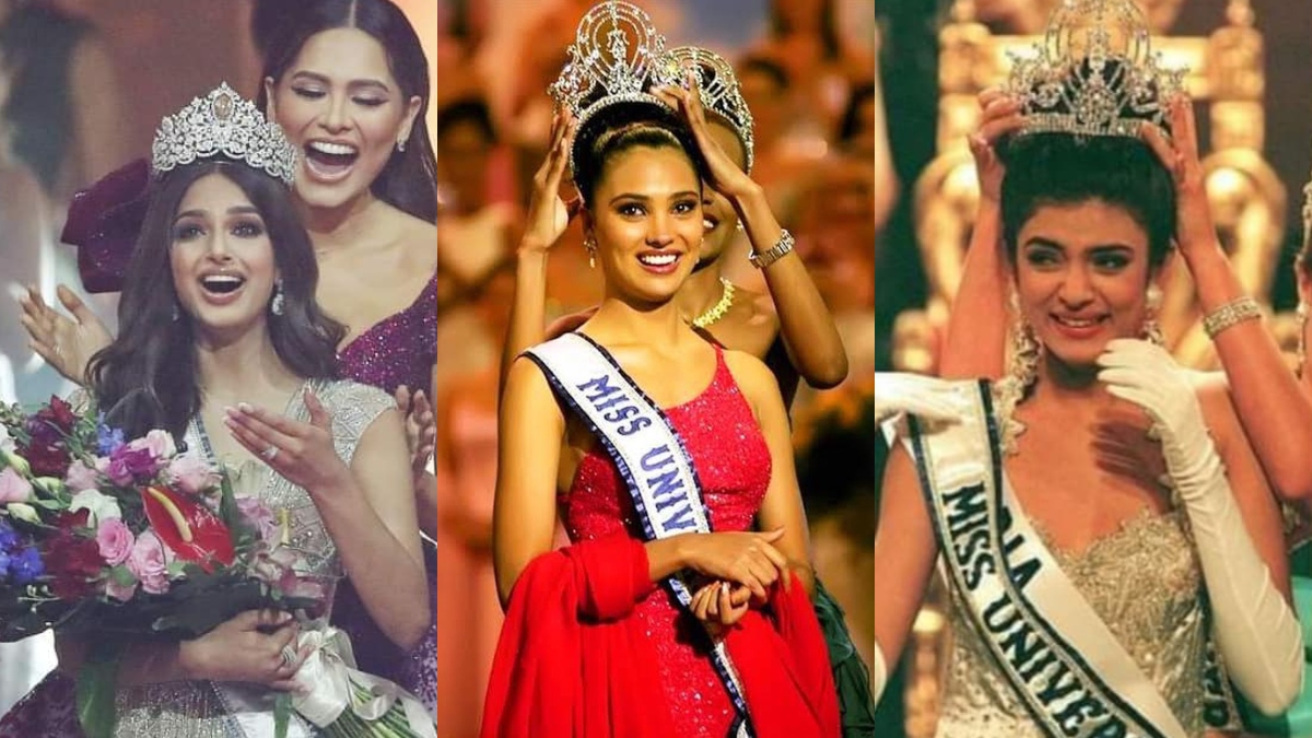 Miss Universe from India Harnaaz Sandhu, Sushmita Sen & Lara Dutta