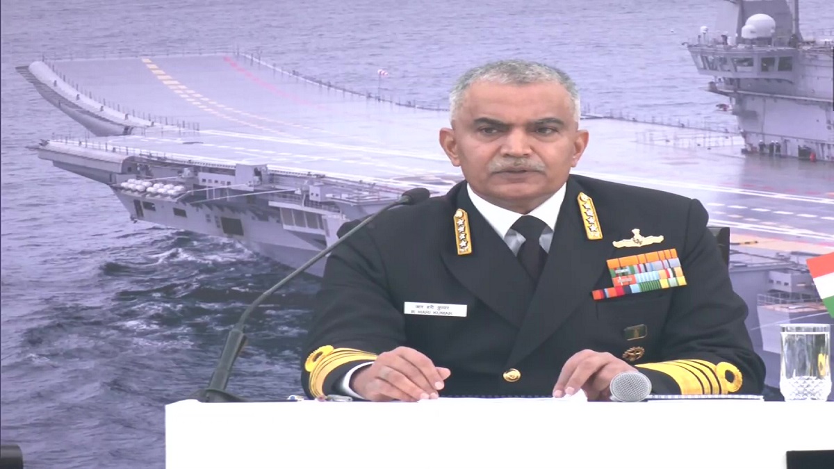 Confident of dealing with any threat in India's maritime domain: Indian Navy Chief Admiral Hari Kumar