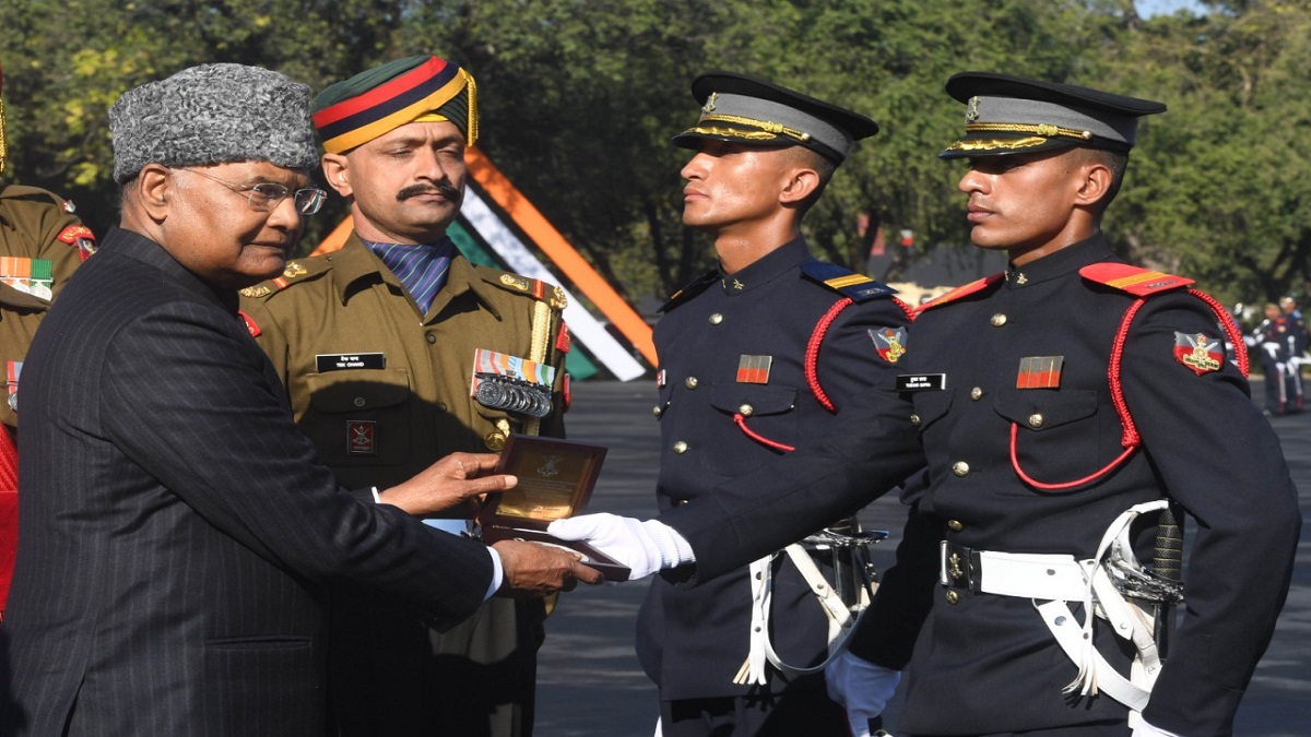 President Ram Nath Kovind Indian Military Academy IMA graduates CDS ...