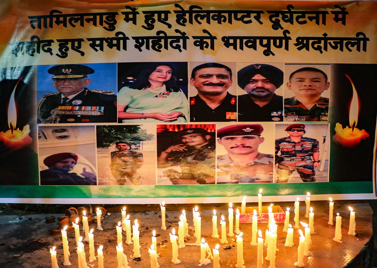 IAS Chopper crash: 11 personnel accompanying CDS Gen Bipin Rawat who lost their lives