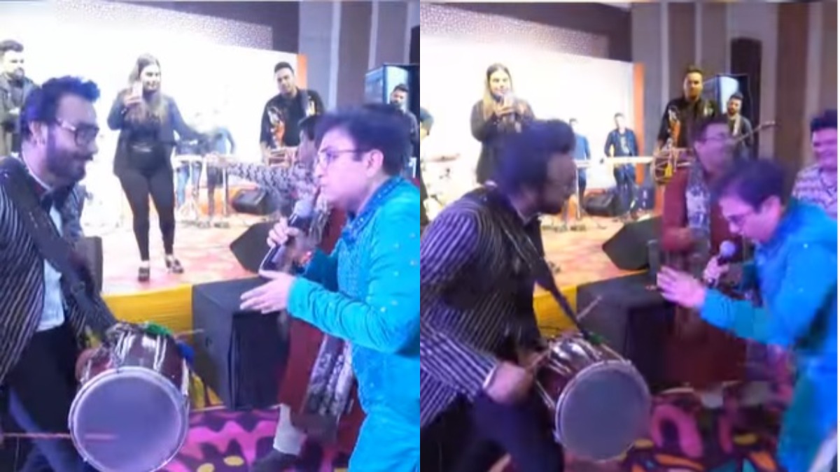 TMKOC's Jethalal aka Dilip Joshi dances his heart out on dhol beats at daughter's pre-wedding function | VIDEO