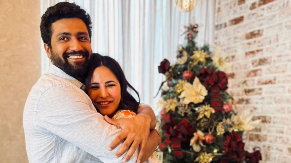 Vicky Kaushal, Katrina Kaif celebrate their first Christmas together with a warm hug