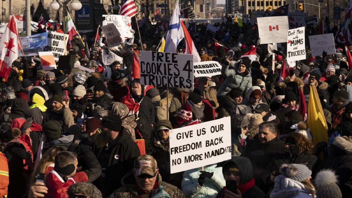 Canadian PM Justin Trudeau moved to secret location after thousands protest COVID mandates in Ottawa