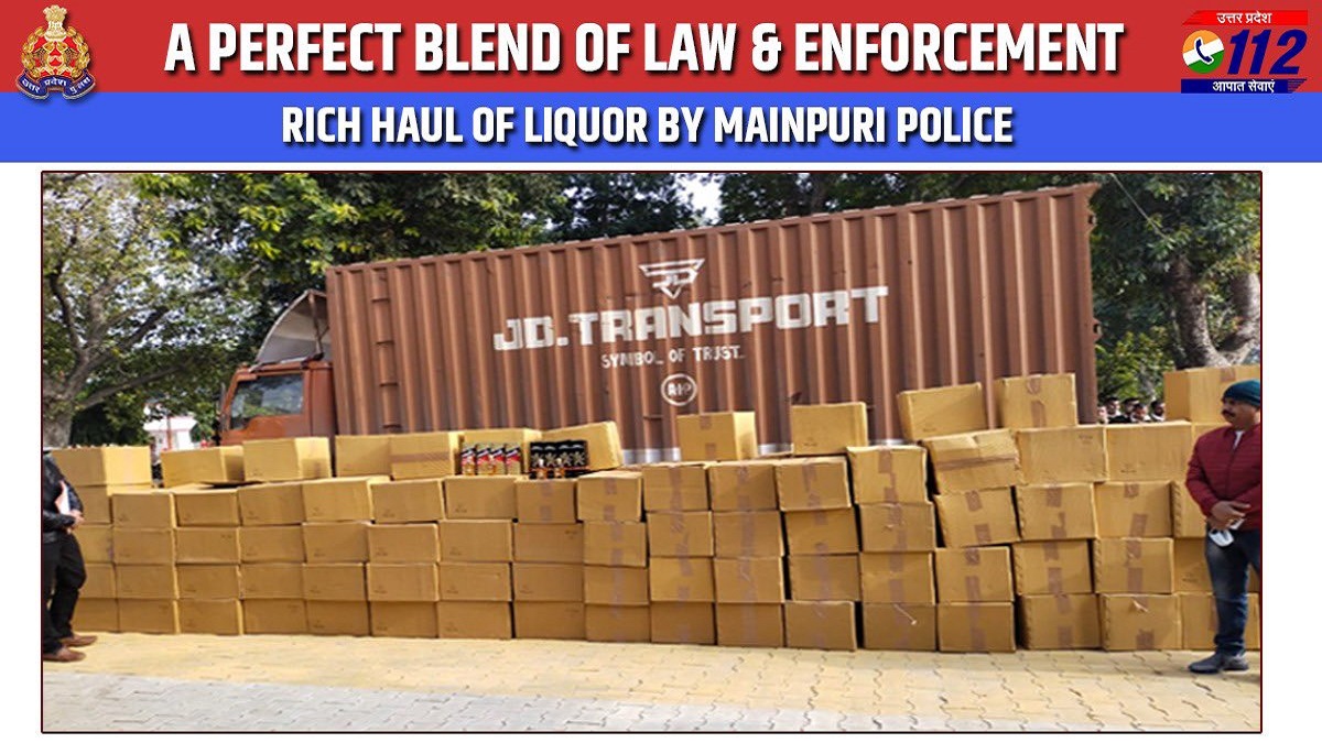 UP Police warns transporters of illicit liquor with an 'Absolut' order