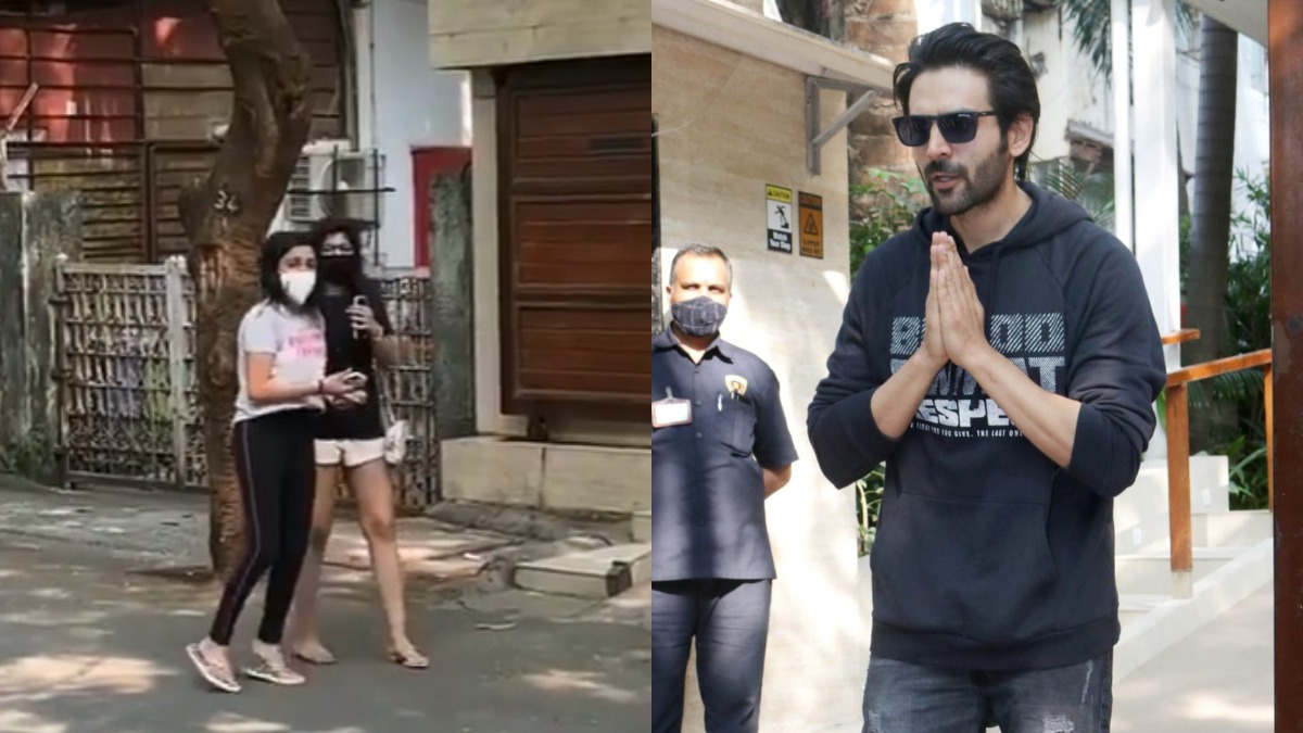 Here's what Kartik Aaryan did after female fans screamed his name outside his building. Watch video